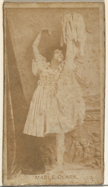 W. Duke, Sons & Co., Mable Clark, from the Actors and Actresses series (N145-8) issued by Duke Sons & Co. to promote Duke Cigarettes