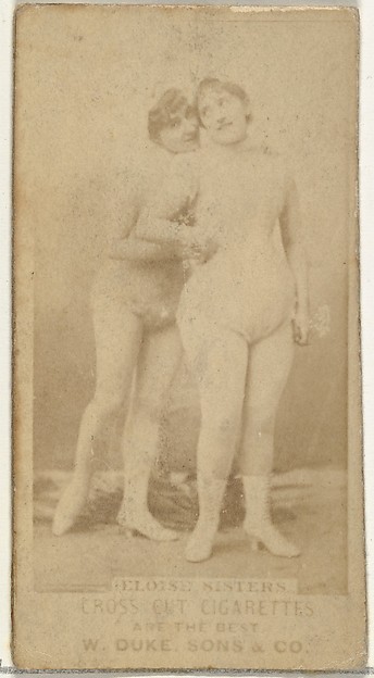W. Duke, Sons & Co., Eloise Sisters, from the Actors and Actresses series (N145-3) issued by Duke Sons & Co. to promote Cross Cut Cigarettes