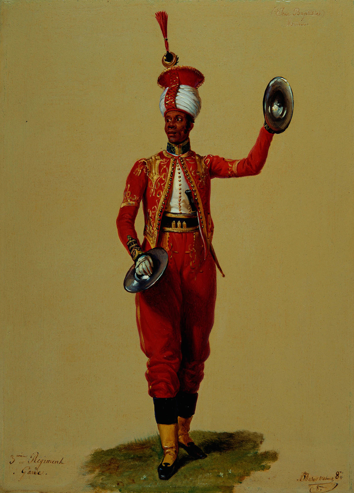 Alexandre Jean Dubois-Drahonet, Cymbalist Jean Baptiste (b. 1792), Scots Fusilier Guards