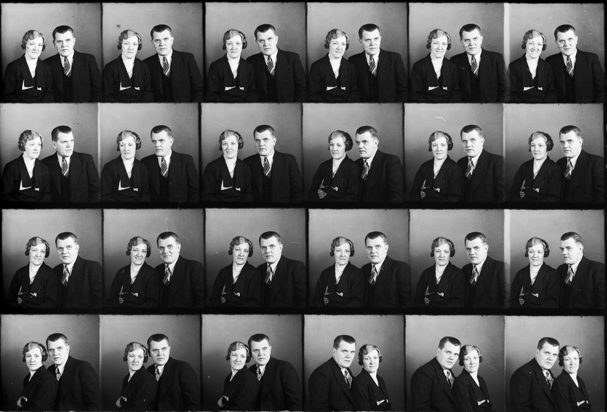 Skötsner-Edhlund, Eskil och Ester Aspenlind från Östhammar, Uppland 1936