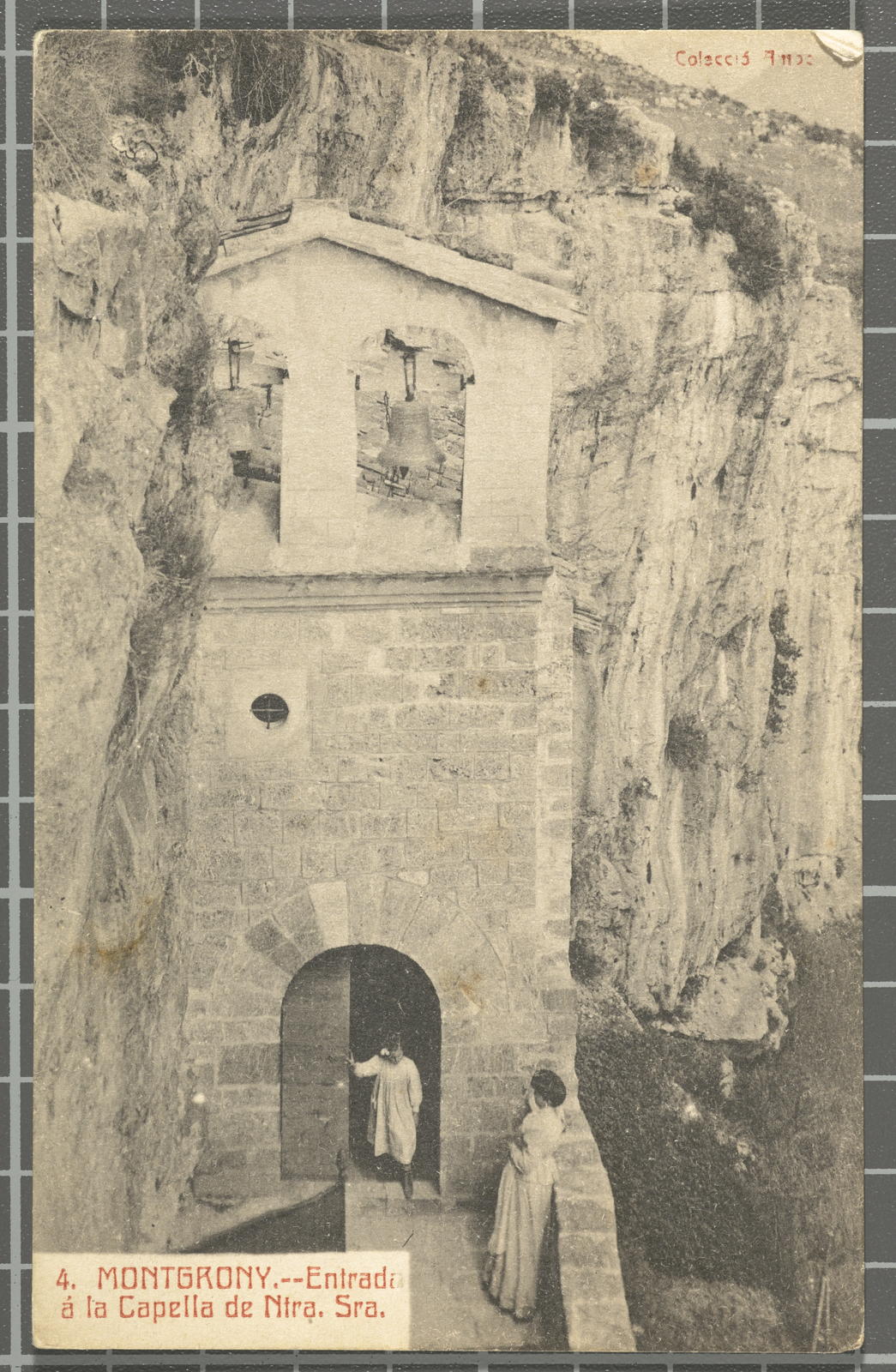 Desconegut, 4. Montgrony.- Entrada á la Capella de Ntra. Sra.