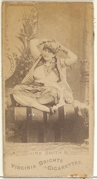 Allen & Ginter, Nina Smith, from the Actors and Actresses series (N45, Type 1) for Virginia Brights Cigarettes