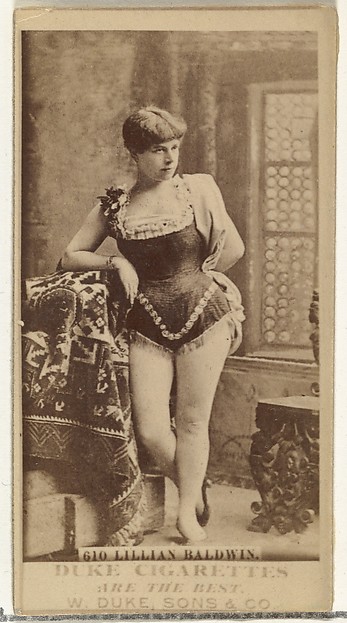 W. Duke, Sons & Co., Card Number 610, Lillian Baldwin, from the Actors and Actresses series (N145-7) issued by Duke Sons & Co. to promote Duke Cigarettes