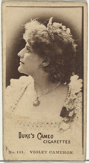 W. Duke, Sons & Co., Card Number 131, Violet Cameron, from the Actors and Actresses series (N145-4) issued by Duke Sons & Co. to promote Cameo Cigarettes
