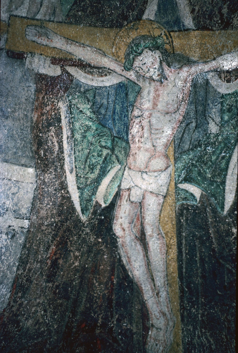 Rune Hammarling, Kalkmålning i Viksta kyrka, Viksta socken, Uppland 1986