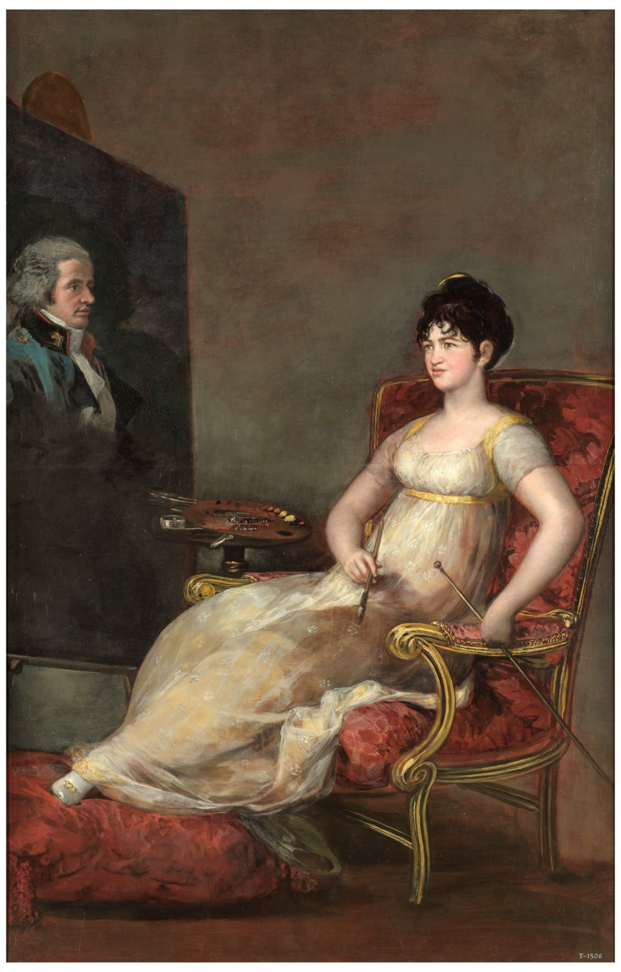 Francisco Goya, The Marchioness of Villafranca Painting her Husband