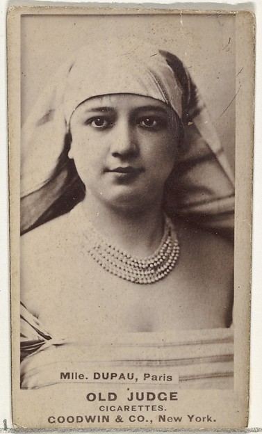 Goodwin & Company, Mlle. Dupau, Paris, from the Actors and Actresses series (N171) for Old Judge Cigarettes