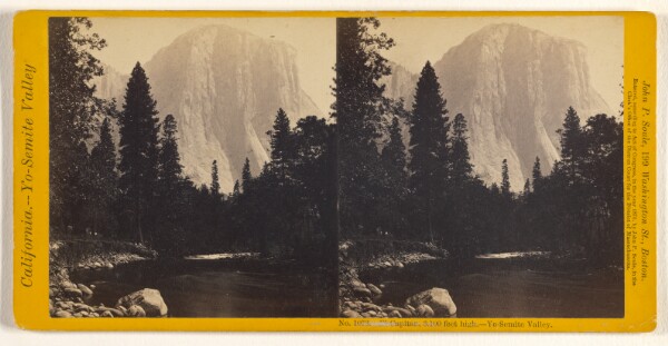 John P. Soule, El Capitan, 3100 feet high. - Yo-Semite Valley.