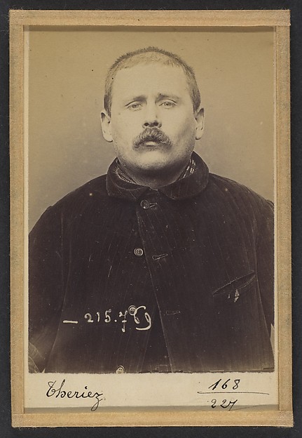 Alphonse Bertillon, Theriez. Louis (ou Perriez). 35 ans, né le 29/8/58 à Paris. Ébéniste. Anarchiste. 16/3/94.