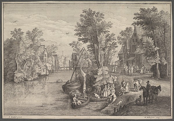 Wenceslaus Hollar, The Ferry
