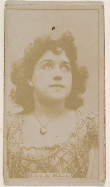 Kinney Brothers Tobacco Company, Dorothy Morton, from the Actresses series (N245) issued by Kinney Brothers to promote Sweet Caporal Cigarettes