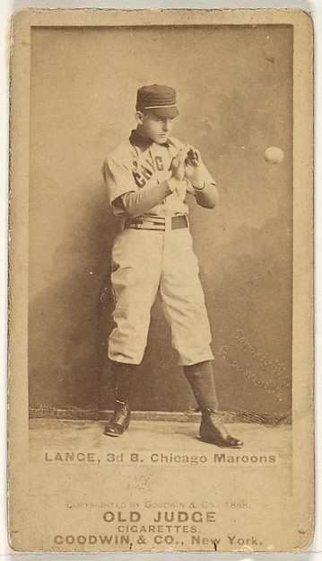 Goodwin & Company, Lance, 3rd Base, Chicago, from the Old Judge series (N172) for Old Judge Cigarettes