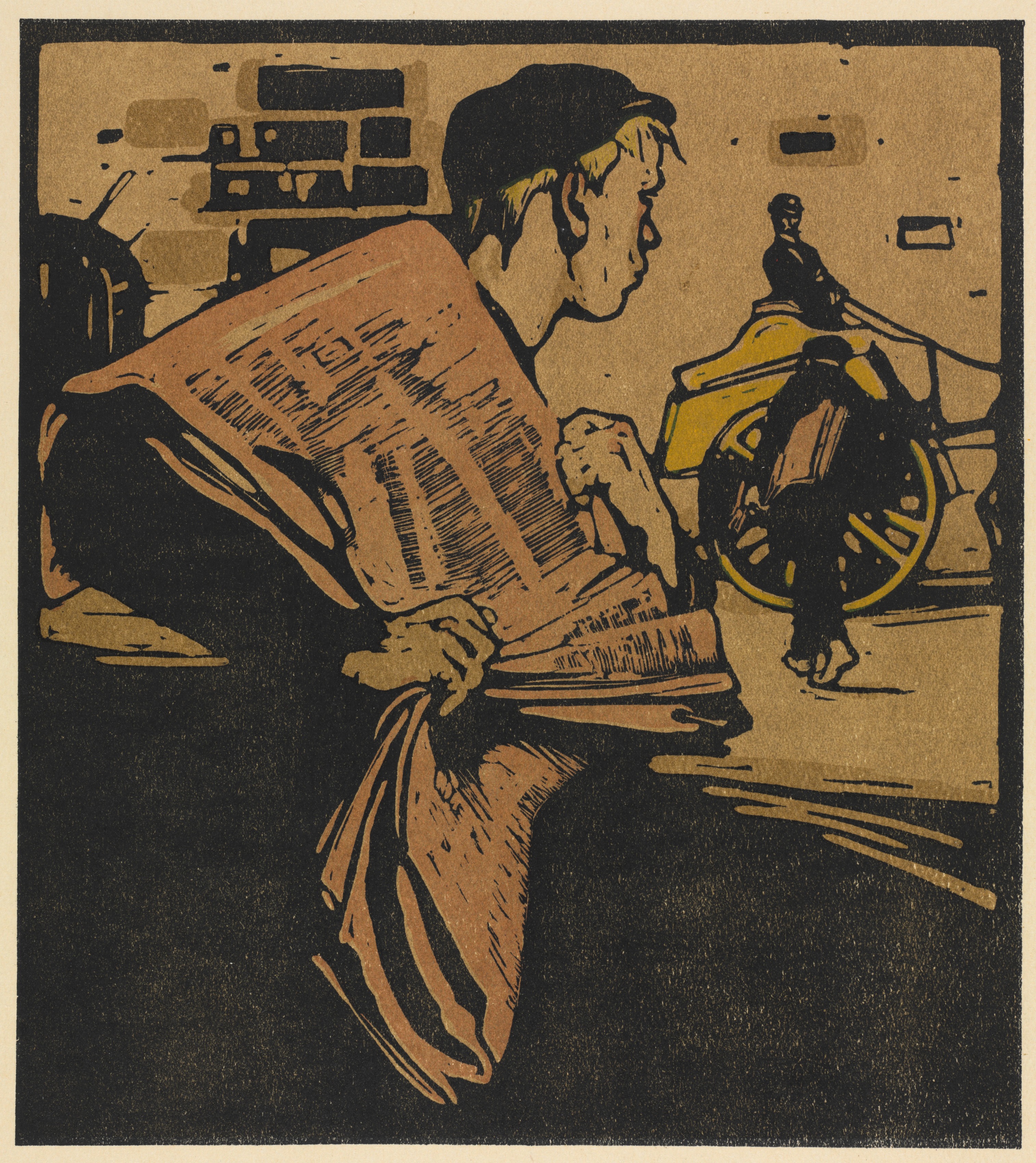 William Nicholson, London Types: Newspaper Boy