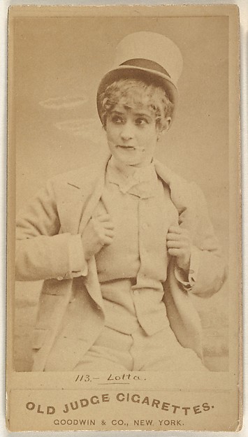 Goodwin & Company, Lotta, from the Actors and Actresses series (N171) for Old Judge Cigarettes