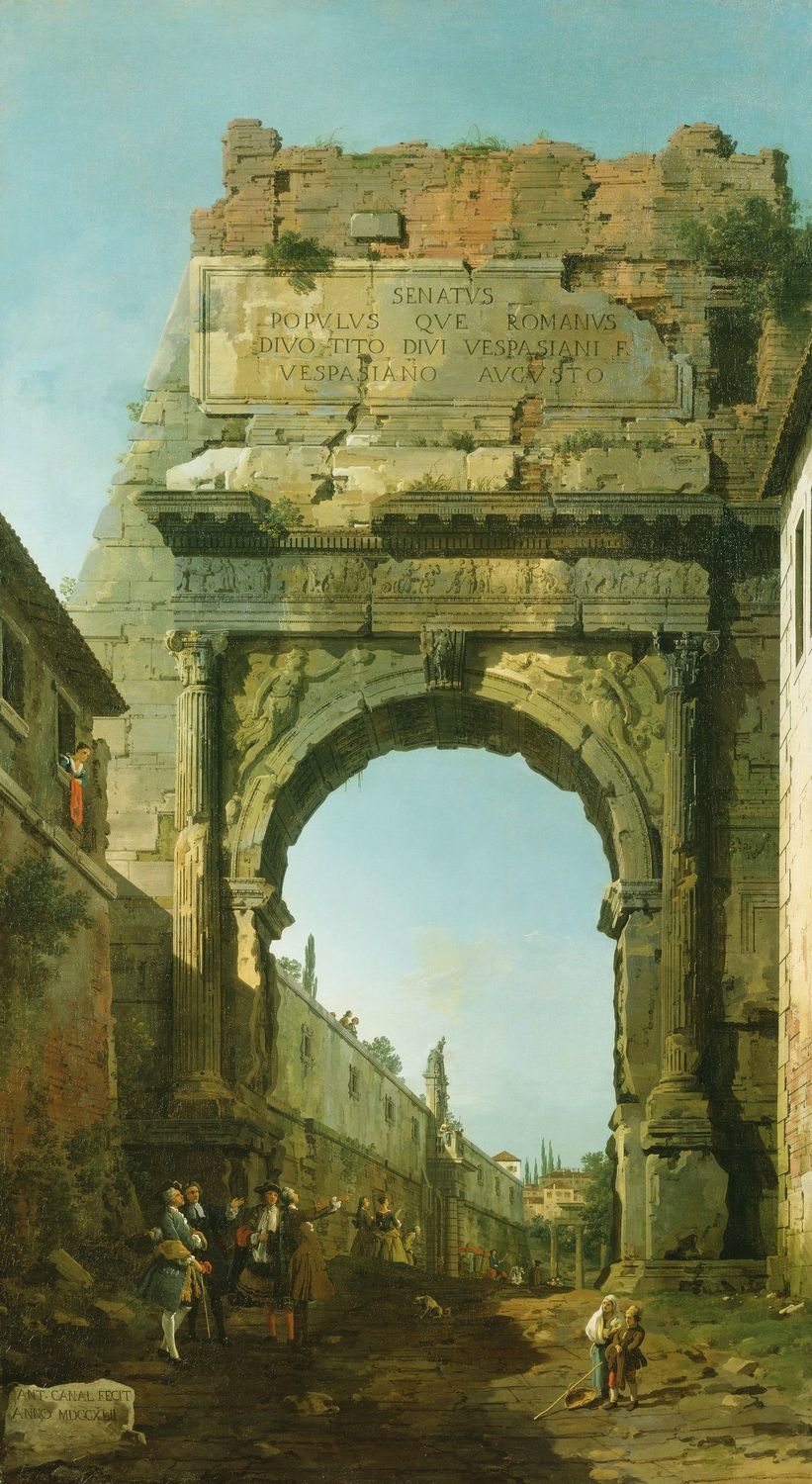 Canaletto, Rome: The Arch of Titus