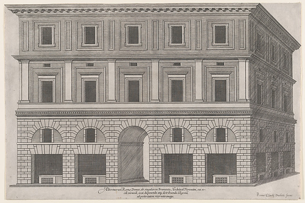 Anonymous, Alberini Palace, from "Speculum Romanae Magnificentiae"
