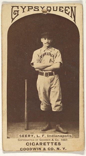 Goodwin & Company, Seery, Left Field, Indianapolis, from the Old Judge series (N172) for Old Judge Cigarettes