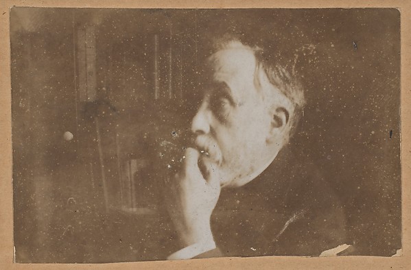 Edgar Degas, [Self-Portrait in Library (Hand to Chin)]