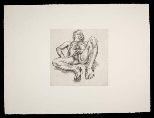 Lucian Freud, Naked Man on a Bed