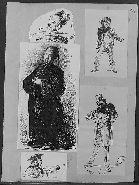 James McNeill Whistler, Man Smoking (from Sketchbook)