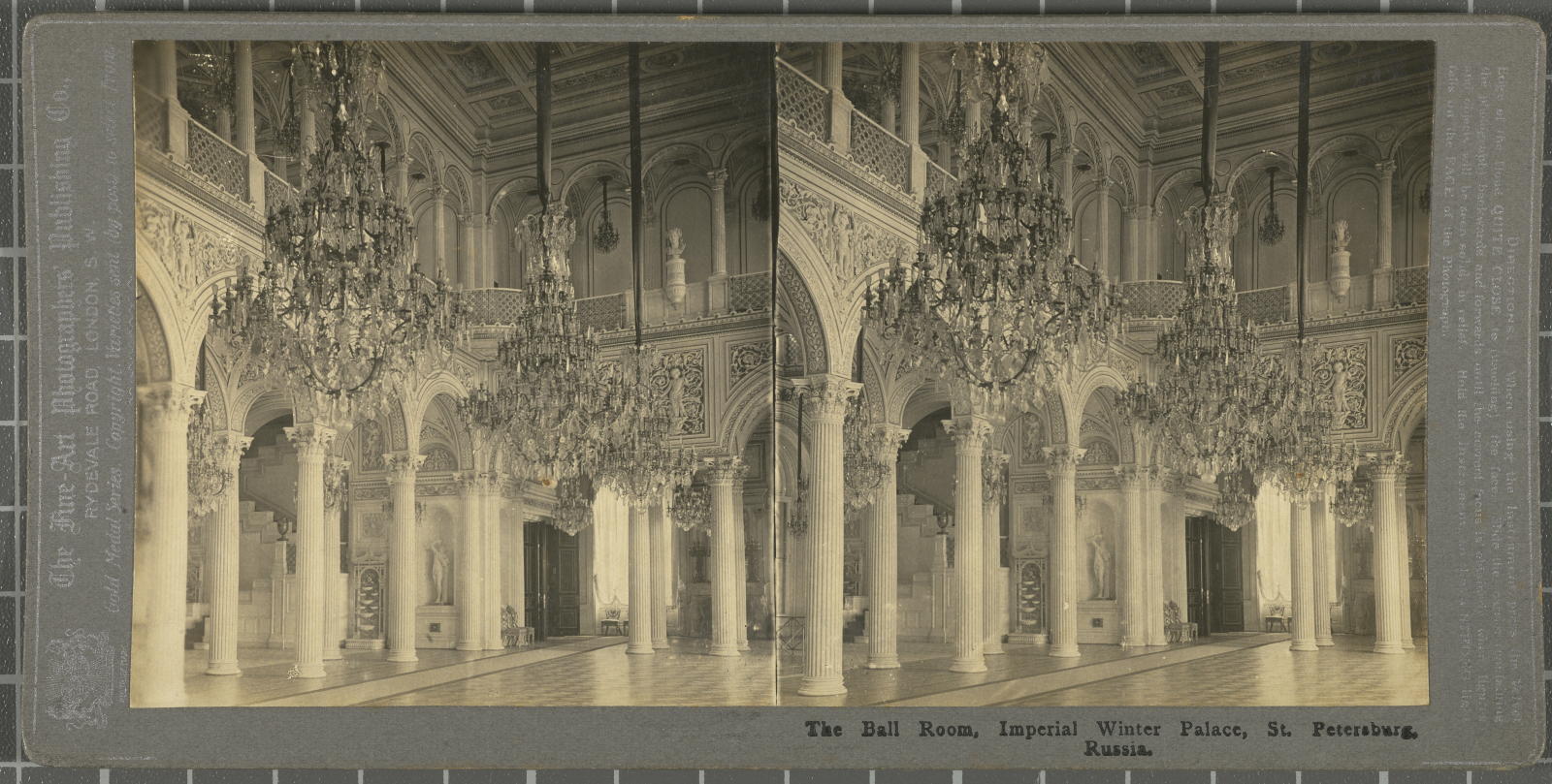 Desconegut, The Ball Room, Imperial Winter Palace, St.Persburg, Russia. Fine-Art Photog. Publish. Co.