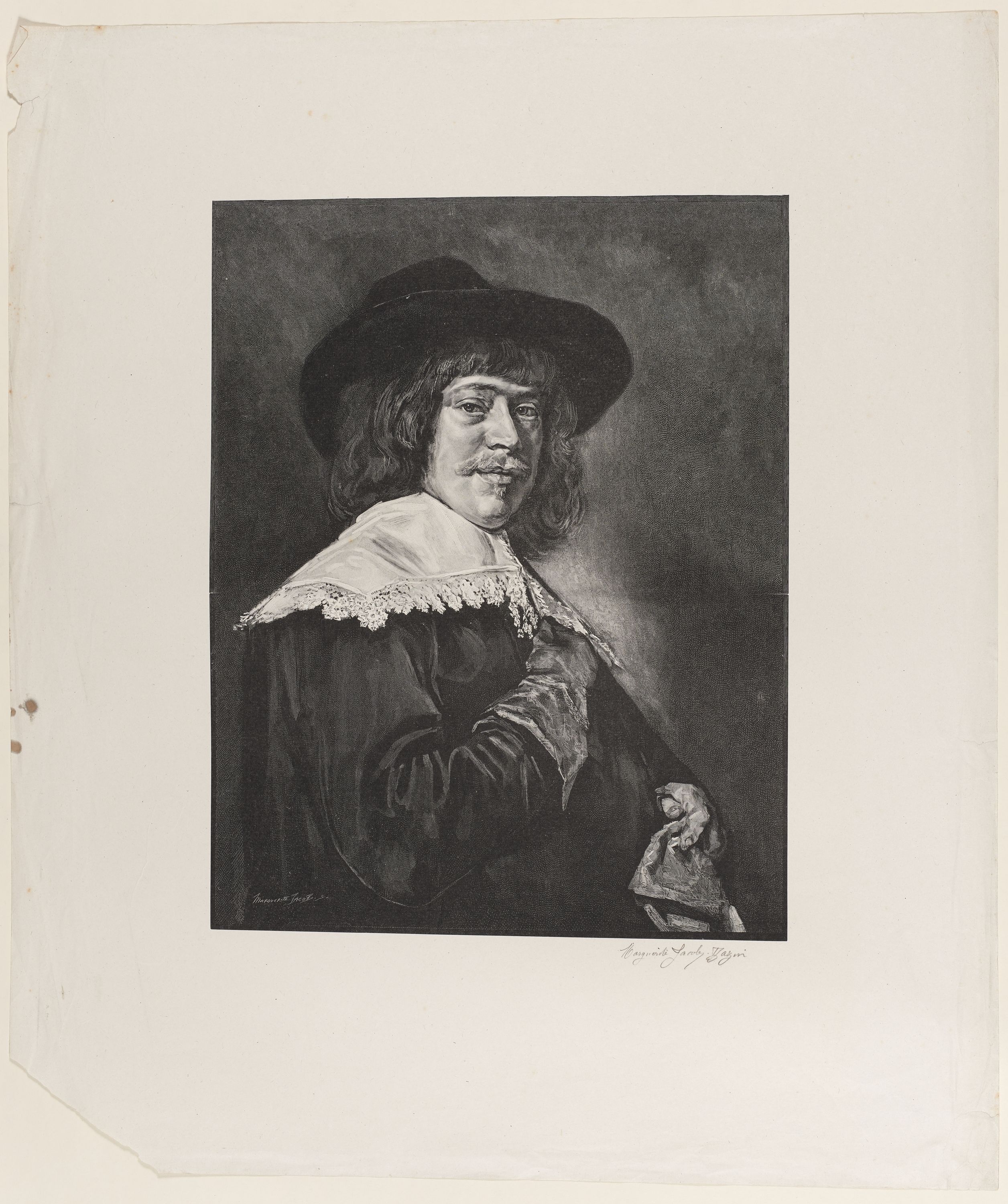 Marguerite-Jeanne Jacob, Homme aux gants d'après Franz Hals