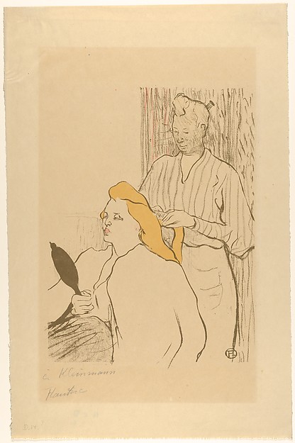 Henri de Toulouse-Lautrec, The Coiffure (Playbill for the Théâtre Libre)