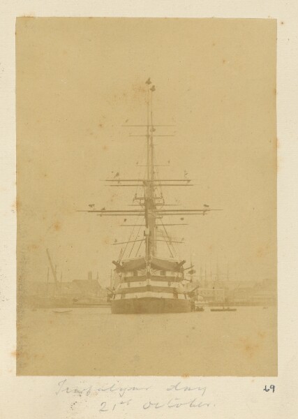 Unknown, [View of the HMS Trafalgar]