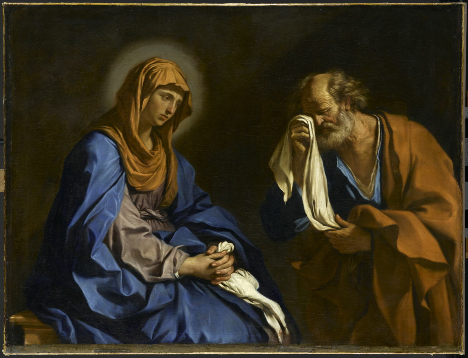 Guercino, St. Peter Weeping before the Virgin