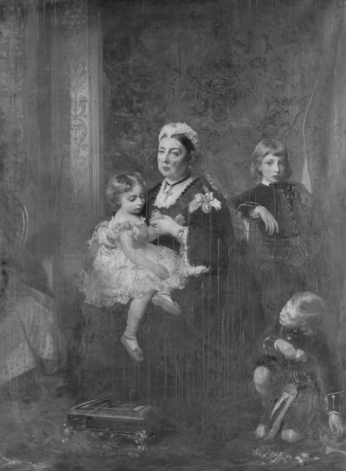 James Sant, Queen Victoria with three grandchildren