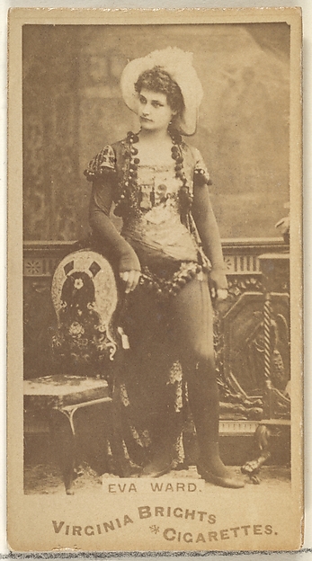 Allen & Ginter, Eva Ward, from the Actors and Actresses series (N45, Type 1) for Virginia Brights Cigarettes