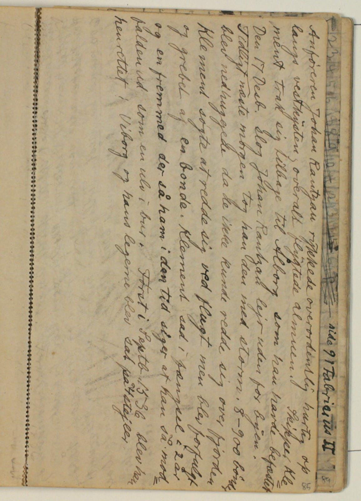 Niels Larsen Stevns, Notater vedr. Skipper Klement, afskrift af A. Fabricius "Illustreret Danmarkshistorie for Folket"