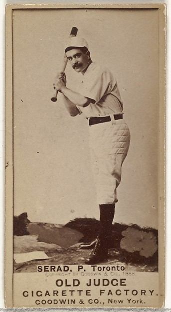 Goodwin & Company, William I. "Billy" Serad, Pitcher, Toronto Canucks, from the Old Judge series (N172) for Old Judge Cigarettes