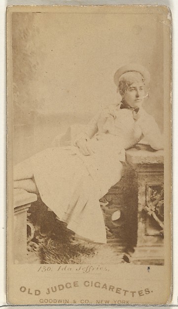 Goodwin & Company, Ida Jeffries, from the Actors and Actresses series (N171) for Old Judge Cigarettes