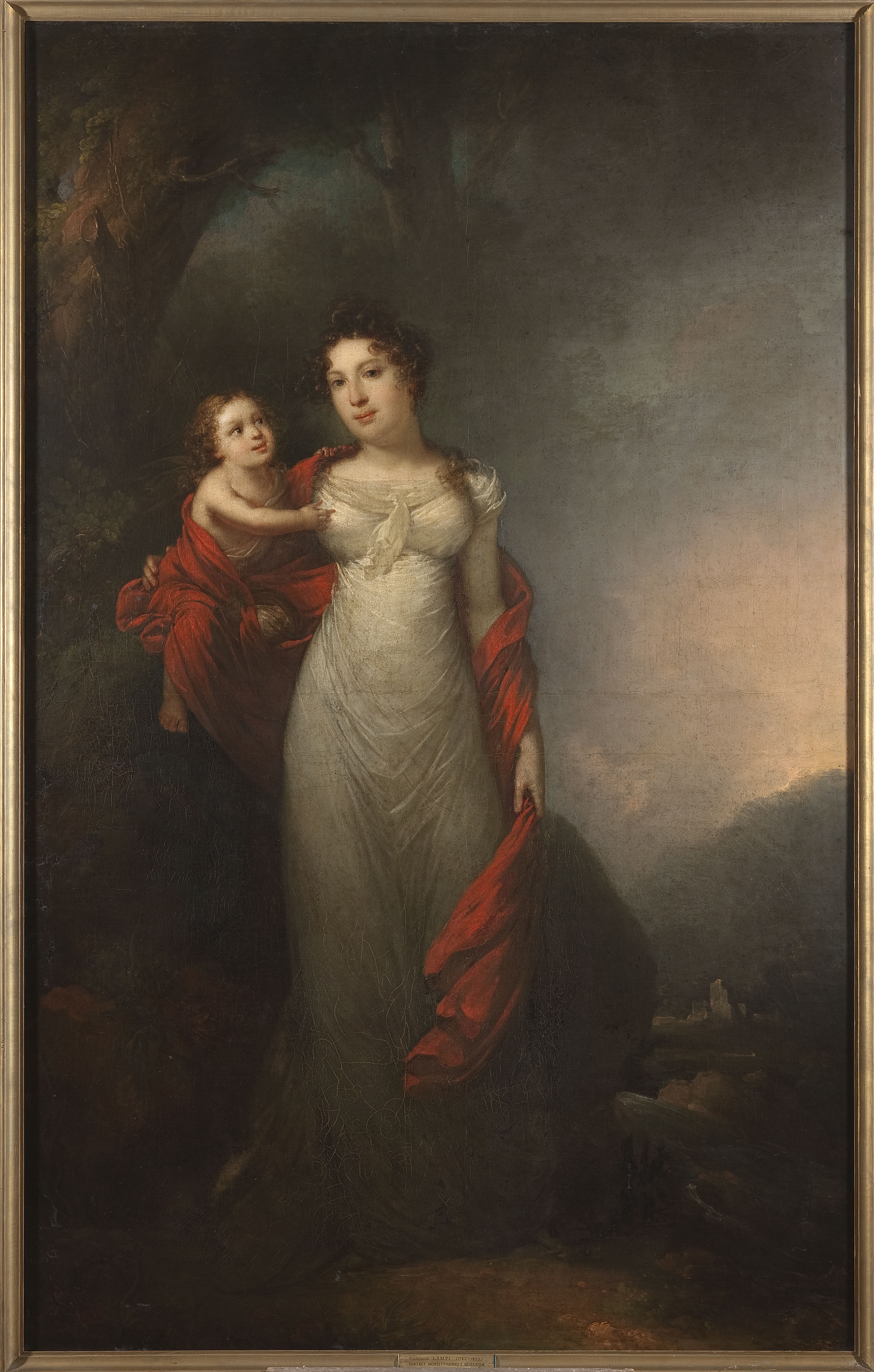 Franciszek Ksawery Lampi, Portrait of Maria Morsztyn with her son
