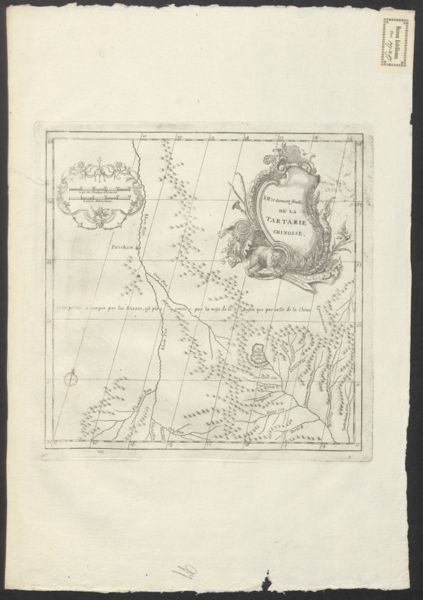 Anville, Jean Baptiste Bourguignon d', (1697-1782) (cartographer), Ie: Feuille de la Tartarie Chinoise contenant le Leao Tong et les environs de Kirin Oula, le Pays de Cartchin et autres quartier de Mongous