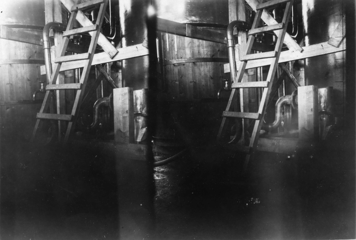 Nils Strindberg, The hydrogen appliance is tested. Stereoscopic image.