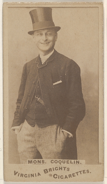 Allen & Ginter, Monsieur Coquelin, from the Actors and Actresses series (N45, Type 1) for Virginia Brights Cigarettes