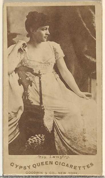 Goodwin & Company, Mrs. Langtry, from the Actors and Actresses series (N171) for Gypsy Queen Cigarettes