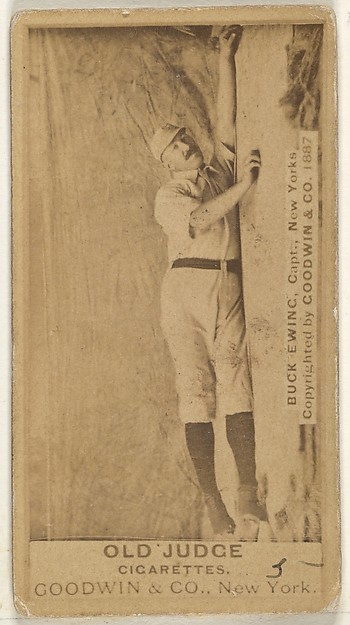 Goodwin & Company, William "Buck" Ewing, Captain and Catcher, New York, from the Old Judge series (N172) for Old Judge Cigarettes