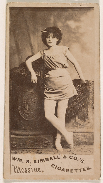William S. Kimball & Company, Miss Messine, from the Actresses series (N203) issued by Wm. S. Kimball & Co.