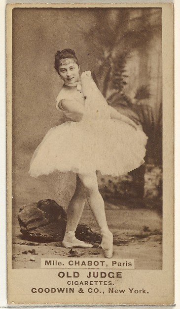 Goodwin & Company, Mlle. Chabot, Paris, from the Actors and Actresses series (N171) for Old Judge Cigarettes
