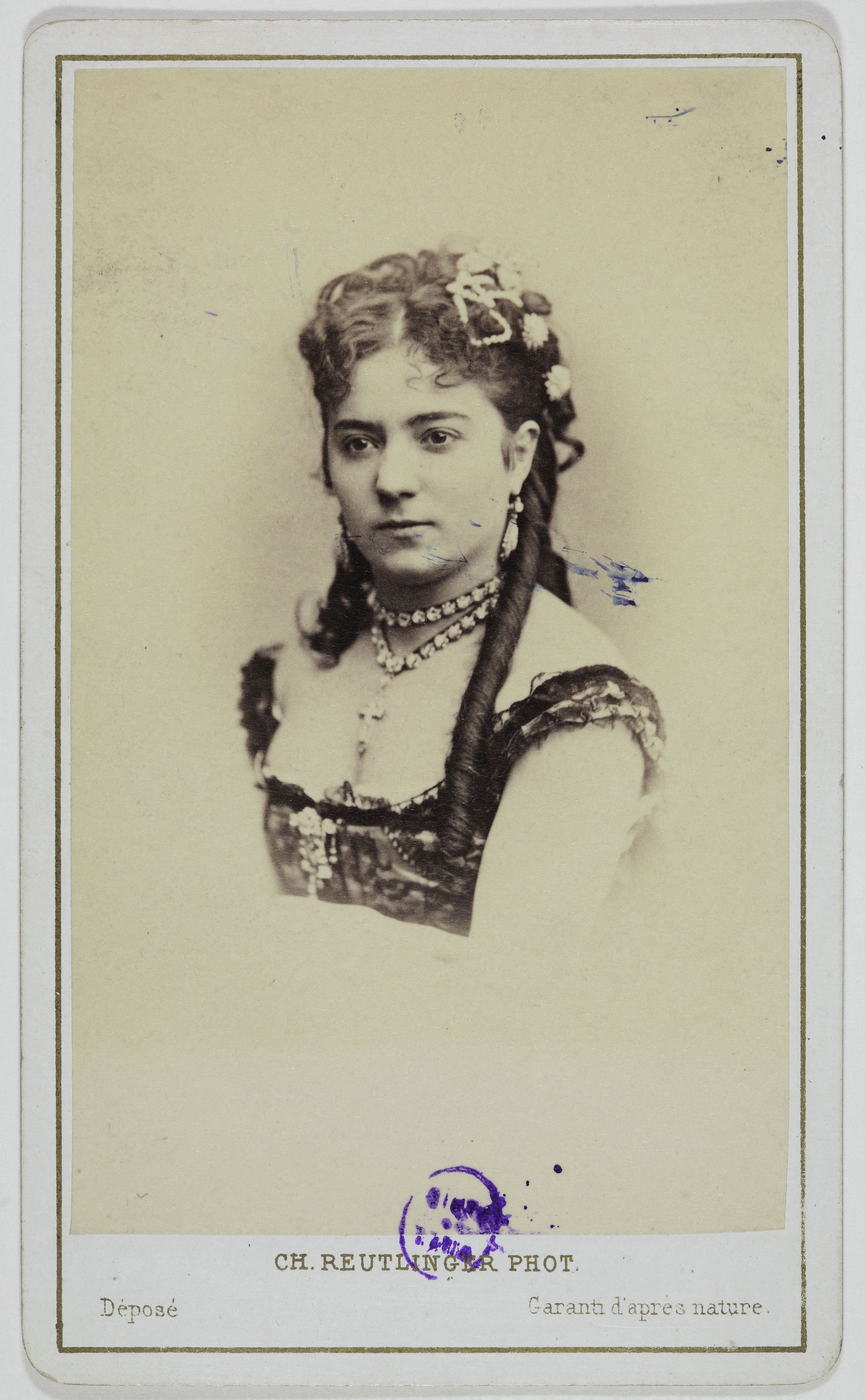 Charles Reutlinger, Portrait d'Aimée, (danseuse)