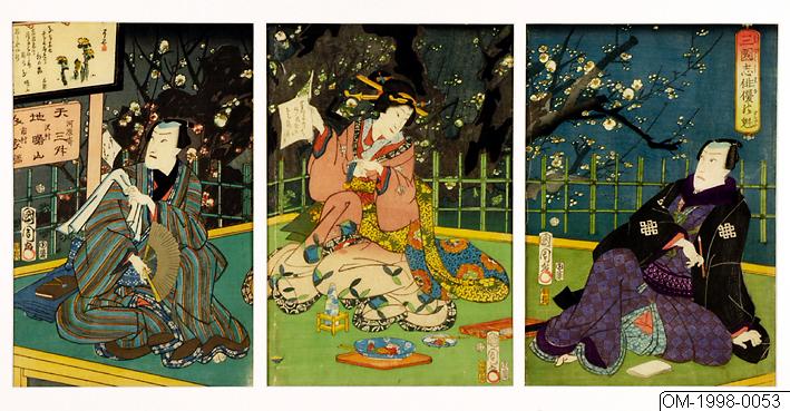 Toyohara Kunichika, Träsnitt, Bildkonst, Woodblock, Woodcut, Print