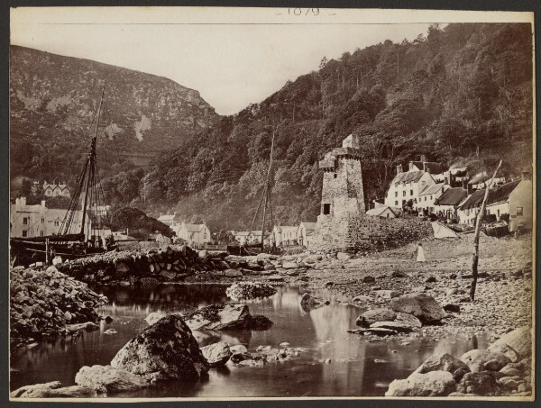 Francis Bedford, [Village near river]