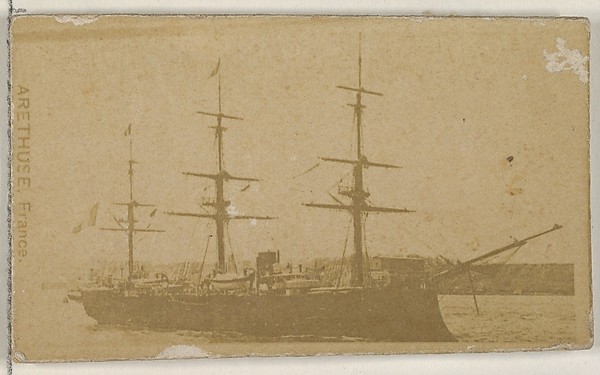 Allen & Ginter, Arethuse, France, from the Famous Ships series (N50) for Virginia Brights Cigarettes