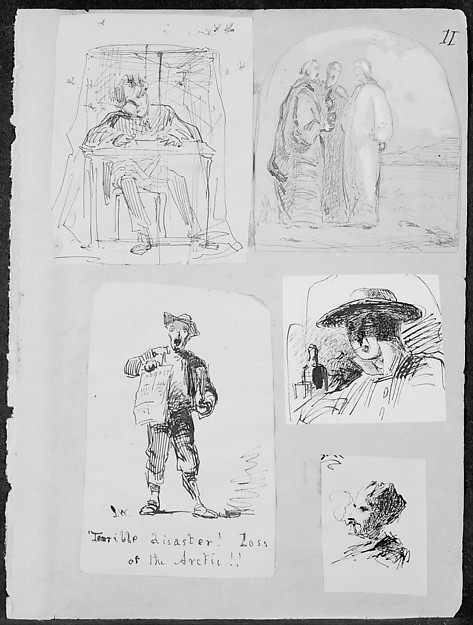 James McNeill Whistler, Head of Man Smoking (from Sketchbook)