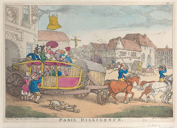 Thomas Rowlandson, Paris Diligence