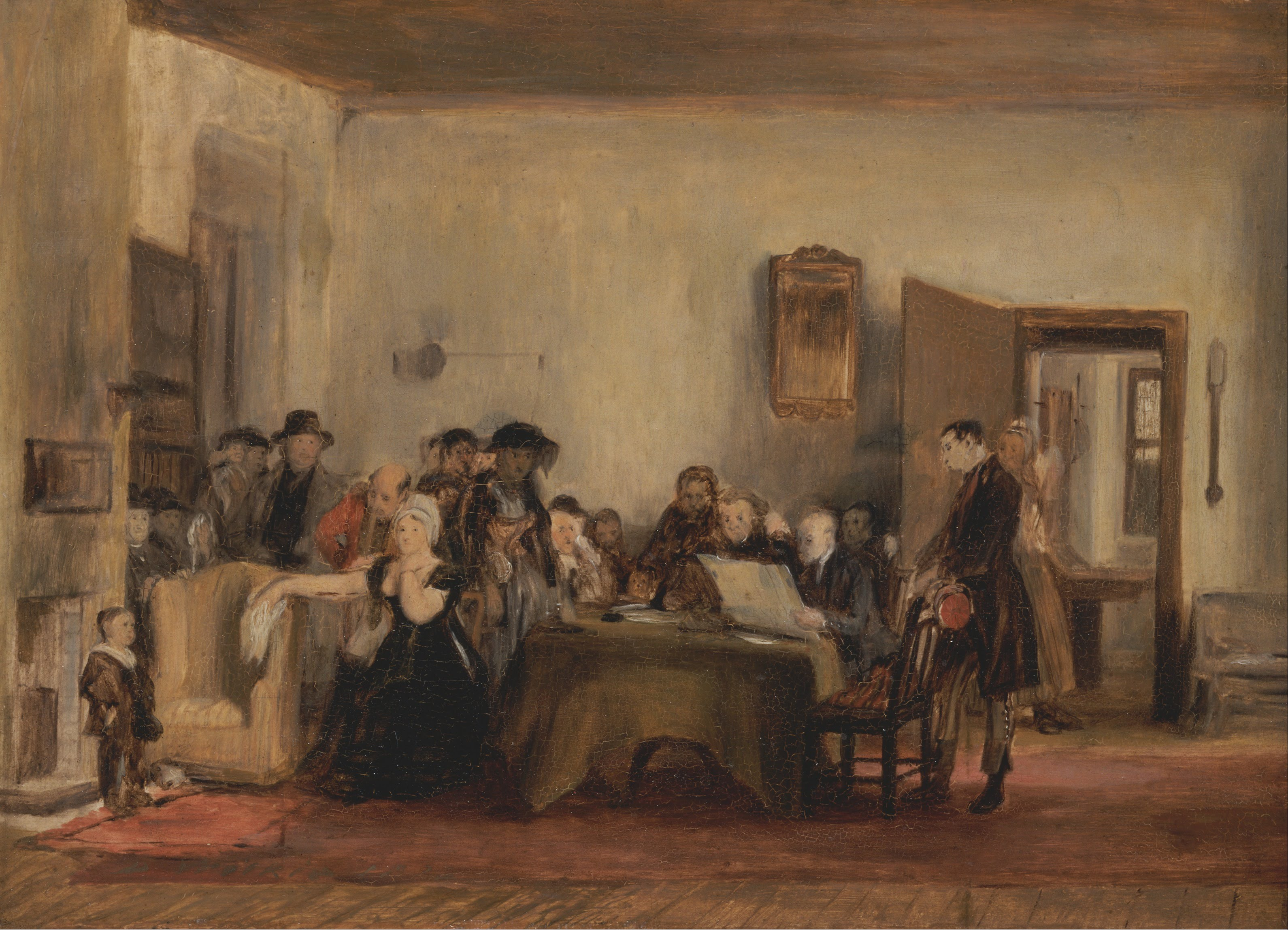 David Wilkie, Sketch for 'The Reading of a Will'