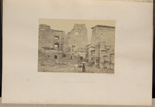 Francis Frith, The Temple Palace, Medinet-Haboo
